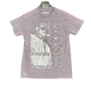 The Notorious‎ B.I.G. T Shirt Mens Medium Purple Biggie Smalls Life After Death